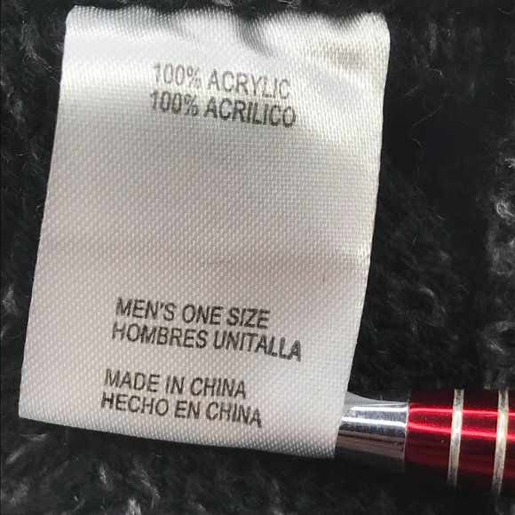 Winter Essentials Men's One Size Black Knit Beanie New - Picture 6 of 9